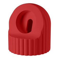 갓템44 波浪紋矽膠充電支架, 紅色