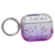 에어팟 그라데이션 별빛 파우더 케이스, 퍼플, Airpods 3