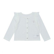 French Cat 女童荷葉邊紗質開襟衫