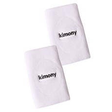 키모니 스포츠 손목 밴드 KSA508, 2개, 화이트
