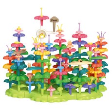 Kes.B 堅固創意益智花園積木 2655 137件, 1個, 混合顏色