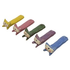 Bakssisangbang 彩色貓咪筷架 大 5件組, 五色, 1套