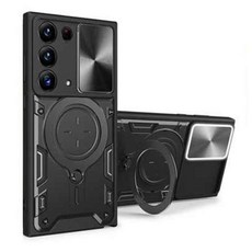 TEN BRIDGE 相機滑蓋磁吸裝甲手機殼, 選擇主商品, 黑色