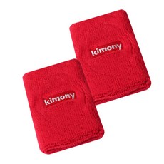 키모니 스포츠 손목 밴드 KSA508, 2개, 레드