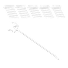 마켓감성 타공판 플레이트 후크, 화이트 20cm x 2.5cm, 50개