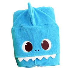 클라우망 핑크퐁 아기상어 후드 비치 타월 400g 30수 면사, 아빠상어, 1개