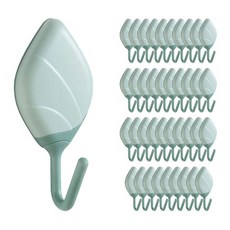 마켓감성 접착 모두걸이 후크, 그린, 40개