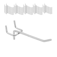 Maket Gamseong 洞洞板掛鉤, 銀色, 50個