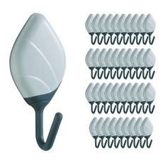 마켓감성 접착 모두걸이 후크, 블루, 40개