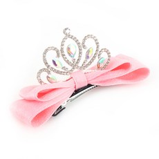 arang.rorang 女童雪莉歐泊皇冠蝴蝶結髮夾 鴨嘴夾