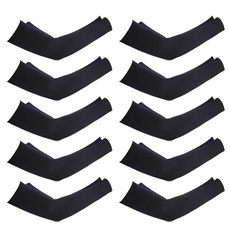 Let's Move戶外涼感袖套雙臂組 基本款, 10組, 黑色