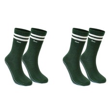 Asana 羅紋中筒襪 2雙