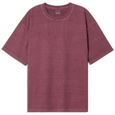 노멀스탠 피그먼트 워싱 무지 통기성 반팔 티셔츠