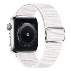 루아러블 애플워치 스트레치 스포츠 밴드 스트랩, 화이트