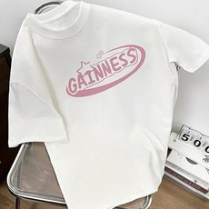 레몬소울 여성용 바이론 프린팅 반팔 티셔츠 06782