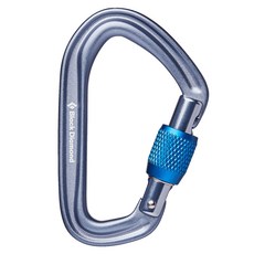 블랙다이아몬드 핫 포지 스크류게이트 카라비너, Gray, 1개
