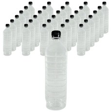 다용도 페트병 용기 900ml + 검정캡 세트, 84세트