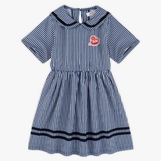 MARi n MORi 女童款水手風後開衩連身裙