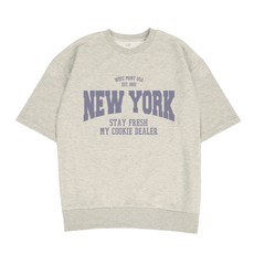 에어플레인 뉴욕 오버핏 반팔 맨투맨 1802