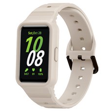 SPACE SHIELD Galaxy Fit 3 相容一體式彩色矽膠錶帶, 星光色