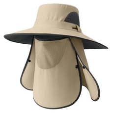 GoPeaks 加大帽簷全臉防曬抗UV戶外登山/漁夫遮陽帽