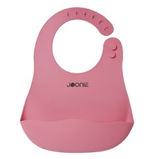 JOONIE 幼兒矽膠圍兜, 1個, 1個, 粉色