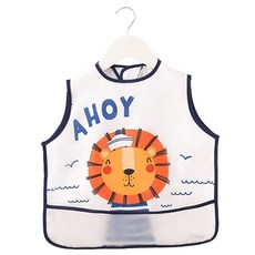 Ilsangsokbanzzak 嬰兒背心式防水圍兜, 獅子, 1件