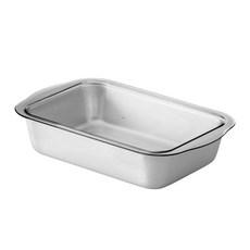 cookever Sinvat Clear不鏽鋼長方形保鮮盒組, S 20cm(保鮮盒+透明蓋), 1組