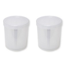 UH홈데코 물쏙쏙통 2p + 포크 세트 1단 도시락, 투명, 1세트