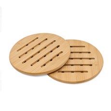 Saenghwalgongsik 竹製鍋墊, 自然風, 2個