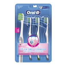 Oral-B 歐樂B 絲絨超細軟毛指示型牙刷, 3入, 1個