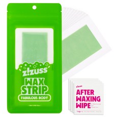 ZiZUSS 身體除毛蠟紙 70g 20片 手臂/腿部用 + 舒緩濕巾 4片 套組, 1個