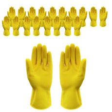 크린스킨 코레카 가정용 고무장갑 크린스킨 미니 양손 세트, 10세트, 노란, FREE