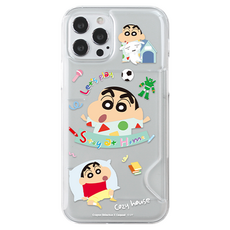 짱구 개구쟁이 반투명 카드 슬림 휴대폰 케이스