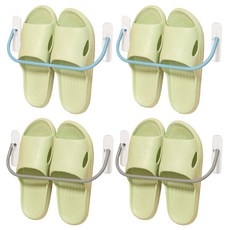 모나코올리브 무타공 피코 슬리퍼걸이 홀더 2종 x 2p 세트, 그레이, 스카이, 1세트