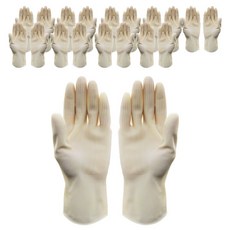 Clean Skin KORECA 家用橡膠手套 Clean Skin 迷你雙手套組, 10套, 白色, FREE