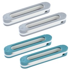 모나코올리브 무타공 3단폴딩 슬리퍼 홀더 2종 x 2p 세트, 그레이, 터키블루, 2세트