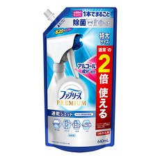 febreze 風倍清 W Premium 速乾織物除菌消臭噴霧補充包 含酒精成分 無香, 640ml, 1包