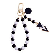 워너프 컬러팝 팬던트 스트랩 키링 액세서리, 블랙화이트, 1개