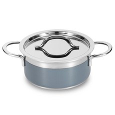 cookever IH爐適用3層不鏽鋼雙耳鍋, 1個, 混色, 16cm
