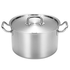 cookever Pro優質桶型5層不鏽鋼雙耳鍋, 銀色, 24cm, 1個