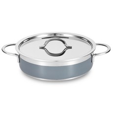 쿡에버 인덕션 그레이 통3중 스텐 전골냄비, 24cm, 혼합색상, 1개, 24cm