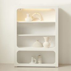 룸앤디 몽드 베이직 조명 장식장 일반형 방문설치, 화이트