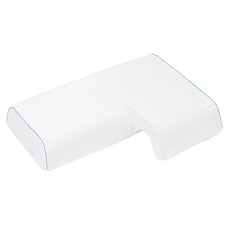 Dailygongam 兩人躺 記憶棉左臂枕, 1個, 白色