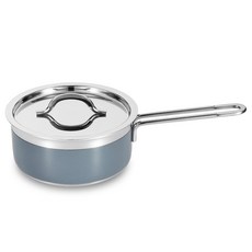 쿡에버 인덕션 그레이 통3중 스텐 편수냄비, 16cm, 혼합색상, 1개