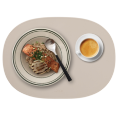 Diar 頂級矽膠原創輕量餐桌墊, 沙米色, 1個, 42.5 x 31 cm