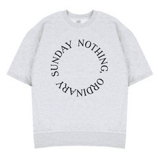 에어플레인 오디너리 오버핏 반팔 맨투맨