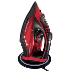 morphy richards 摩飛 360 紅色蒸氣充電式無線熨斗, 混合色, 單一商品