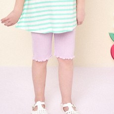 hejmini 女童 NEW 清爽花朵涼感羅紋內搭褲