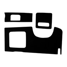 메이튼 순정 컬러 가죽 핸들하단 스크래치 커버, 더 뉴 쏘렌토 MQ4, 블랙